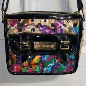 Betsy Johnson butterfly shoulder bag.